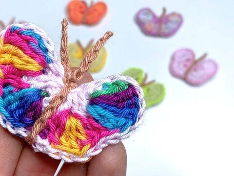 Butterfly Applique - Crochet Pattern