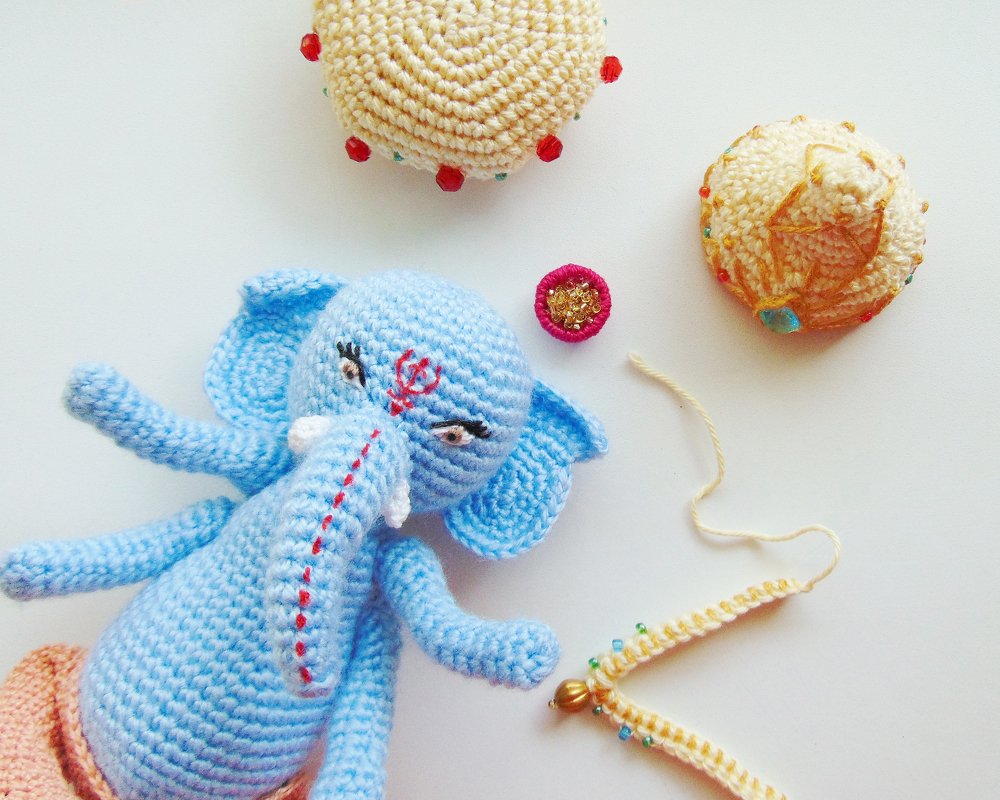 Lord Ganesha Indian Elephant PDF Crochet Doll Pattern - Image 3