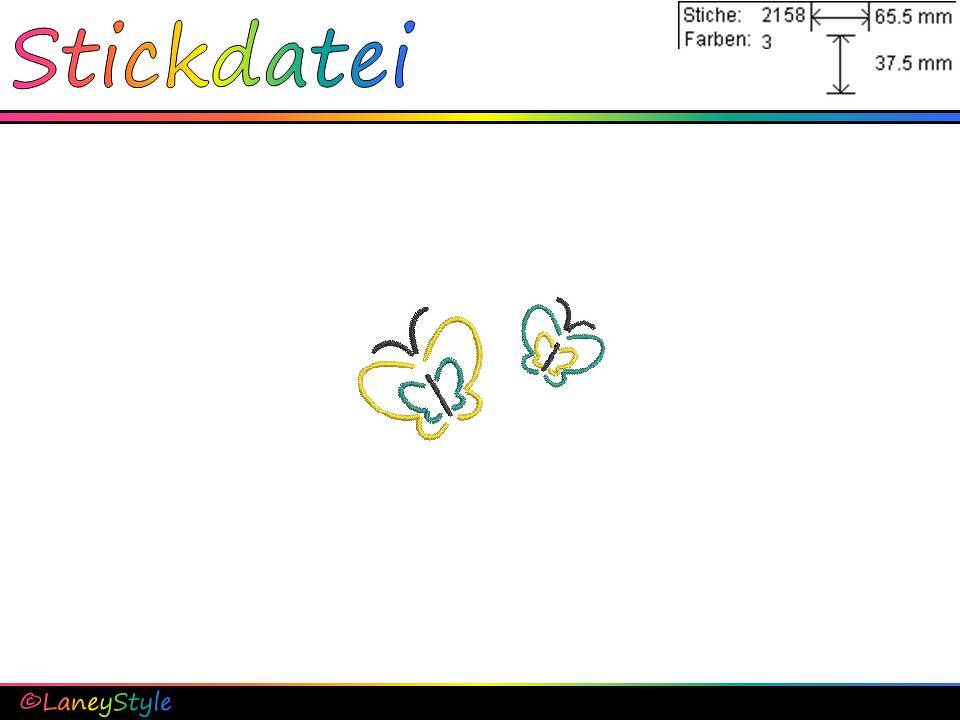 Stickdatei "Schmetterlinge - Frühjahr"