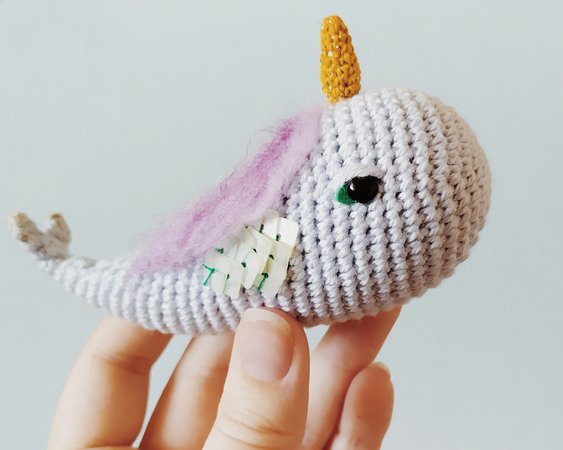 Narwhals Mother and Son Free PDF Crochet Pattern