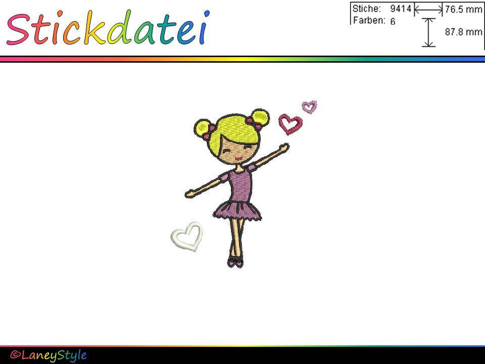 Stickdatei "Ballerina - Tanzen - Ballett"