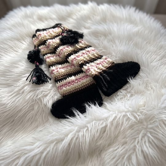 Crochet Pattern Knee High Slippers