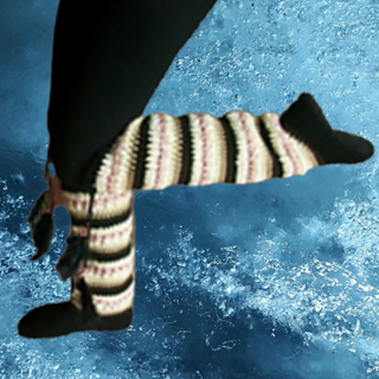 Crochet Pattern Knee High Slippers