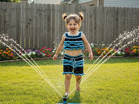 Crochet girls shorts and top pattern
