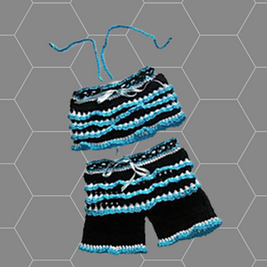 Crochet girls shorts and top pattern