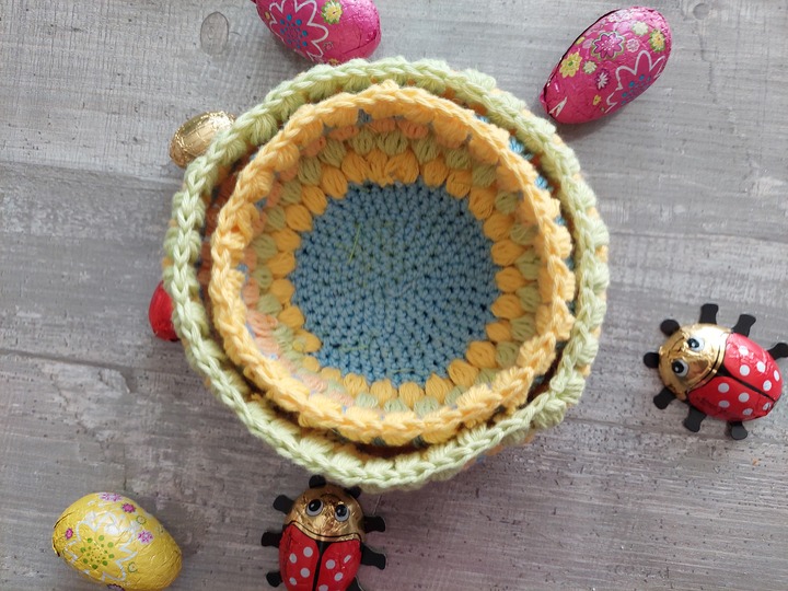 Häkelanleitung Osterkörbchen 2er Set!