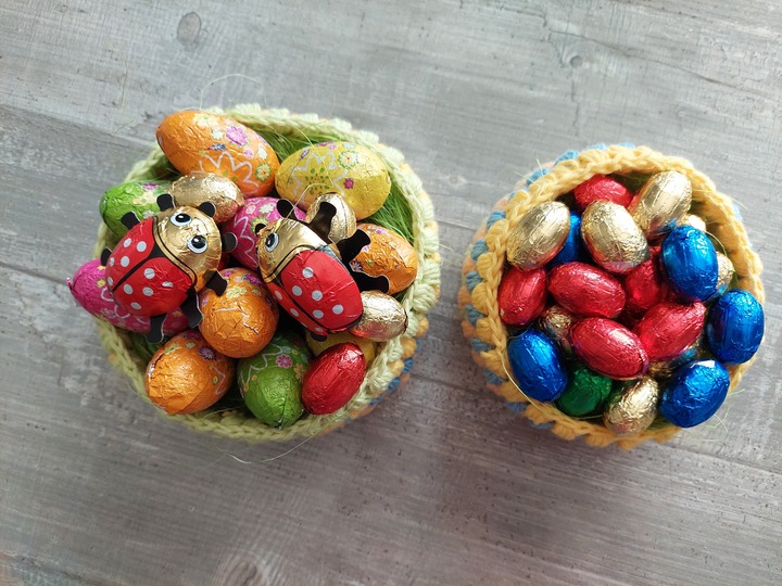 Häkelanleitung Osterkörbchen 2er Set!