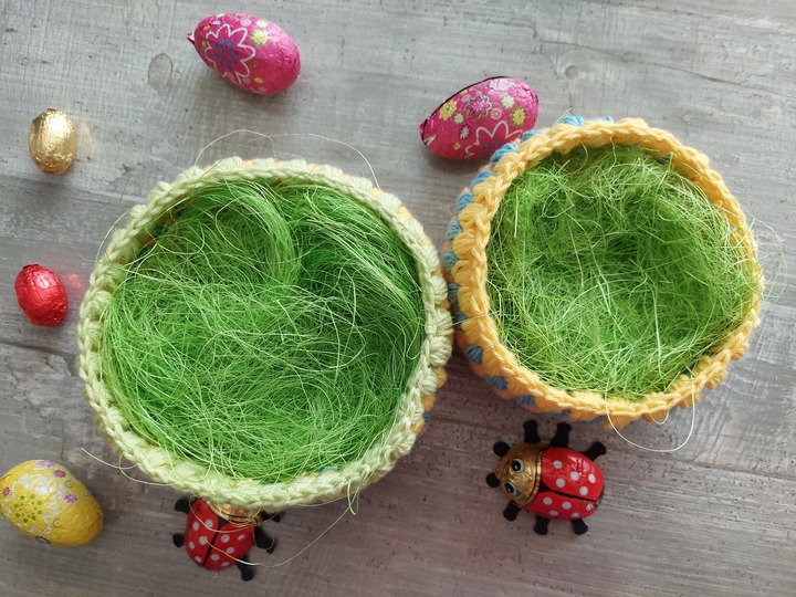 Häkelanleitung Osterkörbchen 2er Set!