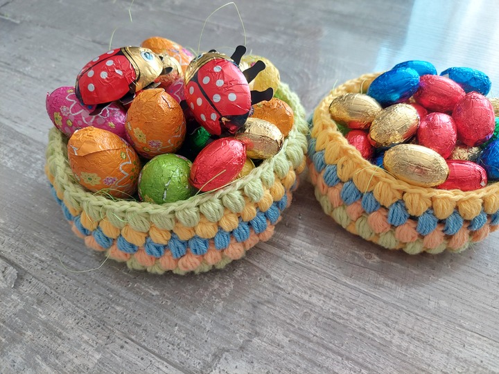 Häkelanleitung Osterkörbchen 2er Set!