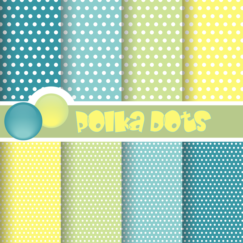 Digital Paper Digital Papier Scrapbooking Punkte Pünktchen Polka-Dots - Bild 2