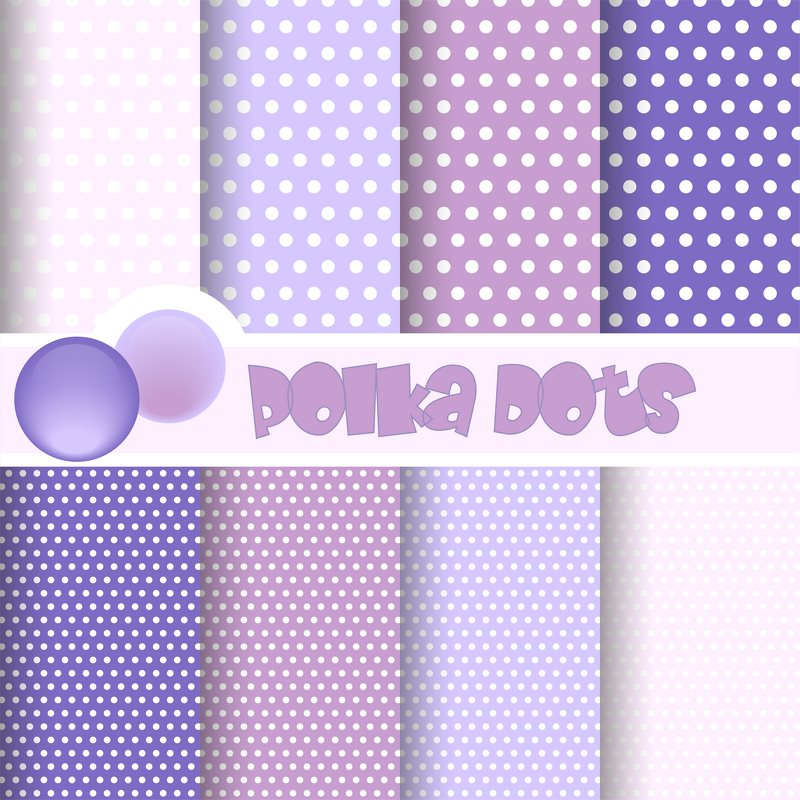 Digital Paper Digital Papier Scrapbooking Punkte Pünktchen Polka-Dots - Bild 2