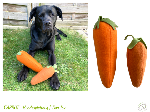 CARROT Hundespielzeug, 2 Größen, Nähanleitung+Schnitt