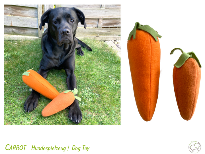 CARROT Hundespielzeug, 2 Größen, Nähanleitung+Schnitt
