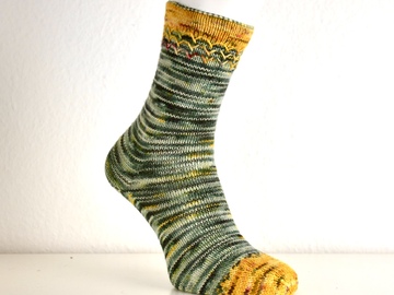 Der Hexer in der Badewanne, Anleitung für zweifarbige Socken