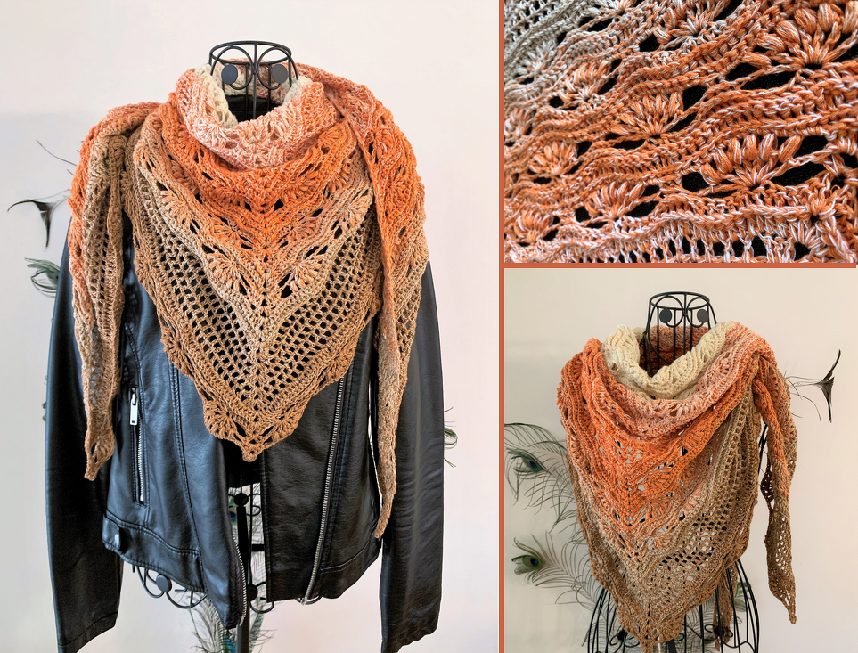 Crochet Pattern Triangular Scarf "Briseis"