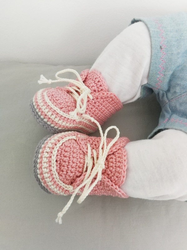 Baby Sneaker "Basic" - Häkelanleitung für Babyschuhe in 3 Größen - Bild 2
