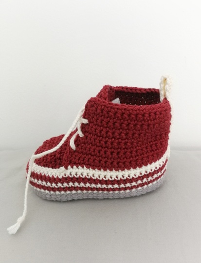 Häkelanleitung Babyschuhe: Baby Sneaker "Basic" - in 3 Größen