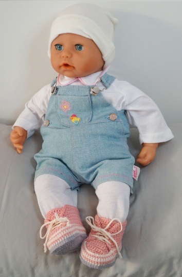 Häkelanleitung Babyschuhe: Baby Sneaker "Basic" - in 3 Größen
