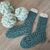 Socken mit Gittermuster in Gr. 40