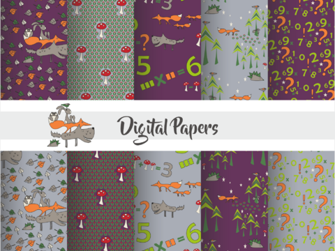 Scrapbooking Ephemera  digital Paper