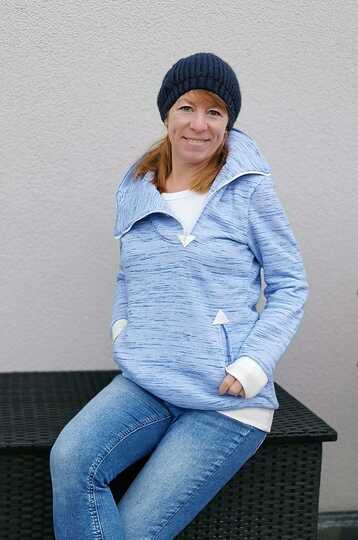 E-Book Hoodie/Kleid Katniss – PDF-Format in Gr. 34-50 | Ebenen & Beamer