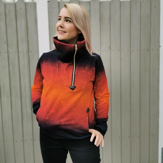 E-Book Hoodie/Kleid Katniss – PDF-Format in Gr. 34-50 | Ebenen & Beamer