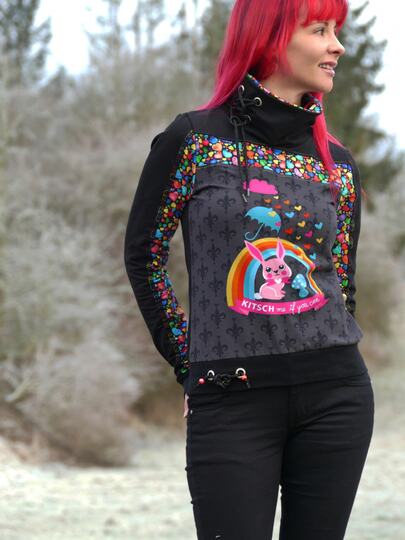 Pullover Zora – PDF-Schnittmuster Gr. 32-54 | Vielseitiger Damenpullover