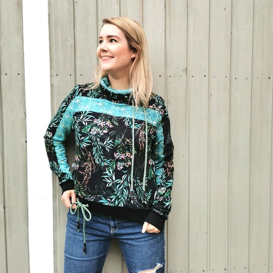 Pullover Zora – PDF-Schnittmuster Gr. 32-54 | Vielseitiger Damenpullover