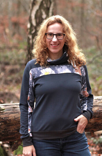 Pullover Zora – PDF-Schnittmuster Gr. 32-54 | Vielseitiger Damenpullover