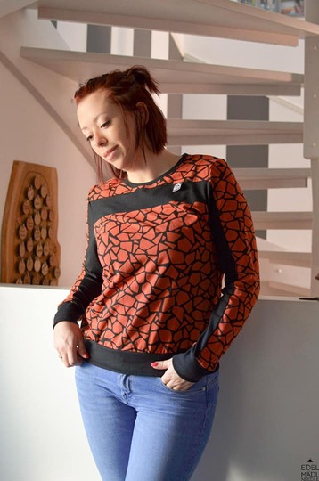 Pullover Zora – PDF-Schnittmuster Gr. 32-54 | Vielseitiger Damenpullover