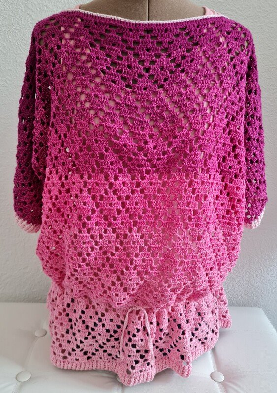 Top Tunika "Marie" - Häkelanleitung - Häkelshirt (Gr. S/M, L/XL)