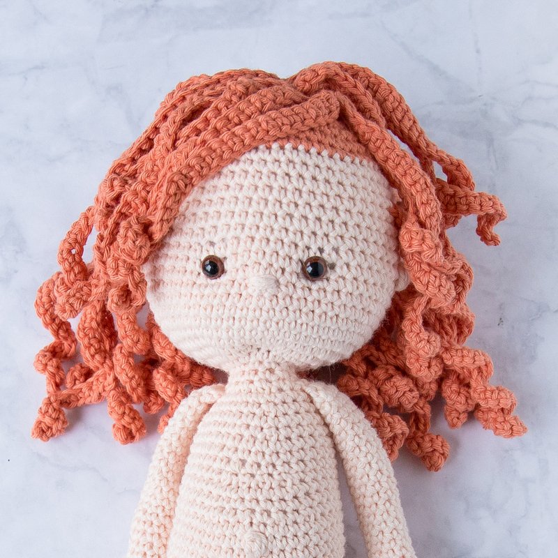 Gehäkelte Frisuren für Anziehpuppe Toni - Bild 7