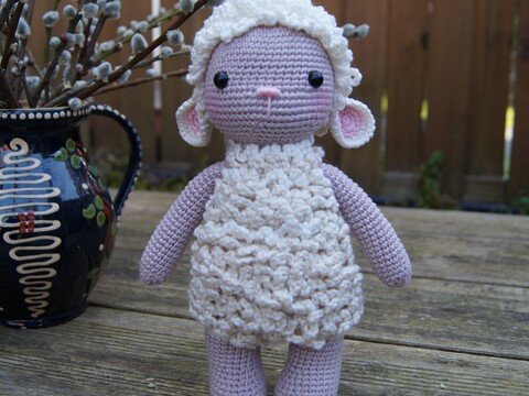 PDF German, Häkelanleitung Lämmchen Lars in deutsch