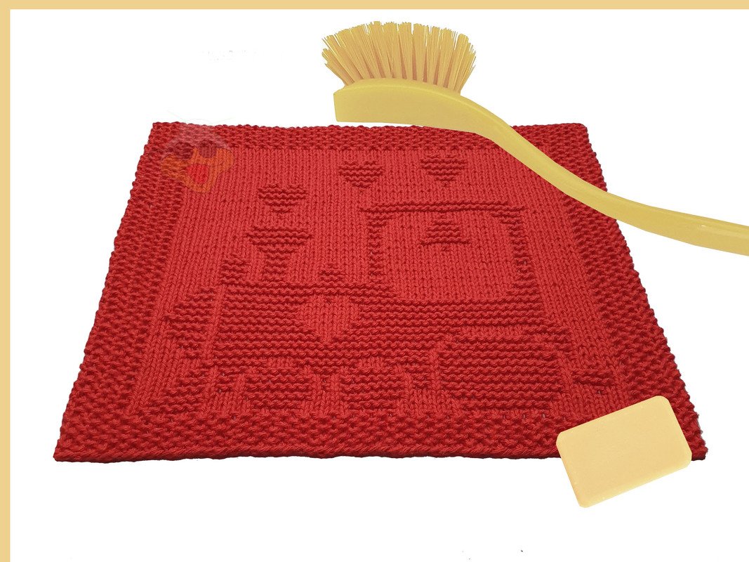 Lokomotive Eisenbahn Spültuch Waschlappen „ Lok für echte Kerle “ Anleitung