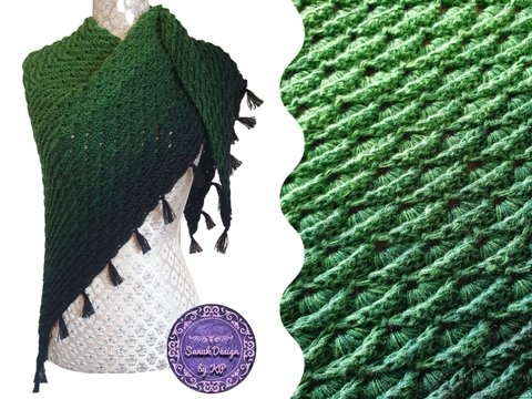 kostenlose Häkelanleitung Dreieckstuch Virustuch 2,0