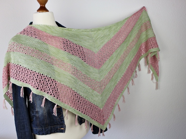 Strickanleitung Tuch "Mandelblüte"