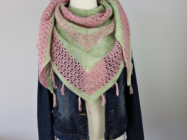 Strickanleitung Tuch "Mandelblüte"