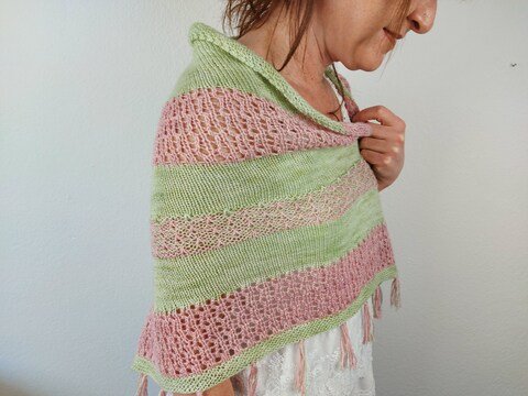 Strickanleitung Tuch "Mandelblüte"