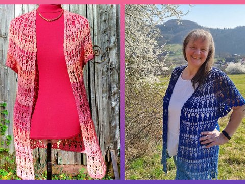 "Nairobi" - leichte Sommerjacke - für jede Größe - Häkelanleitung