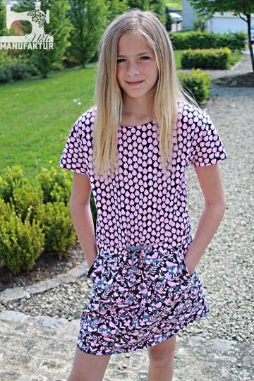 Kleid/Shirt Kinder – E-Book Schnittmuster Gr. 134-176 – Helvi Teens
