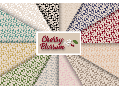 Scrapbooking Blümchen Kirschblüten Frühling Ostern Digital Paper