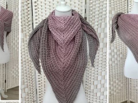 1-Bobbel-Dreieckstuch Gleichklang