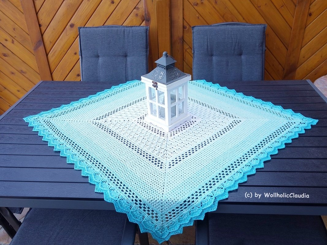 Häkelanleitung Mitteldecke "Nordsee"