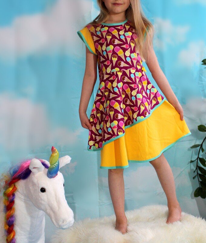 NEU!!! Schnittmuster Nähanleitung Ebook Sommer Jerseykleid mit Beamer Datei - Bild 7