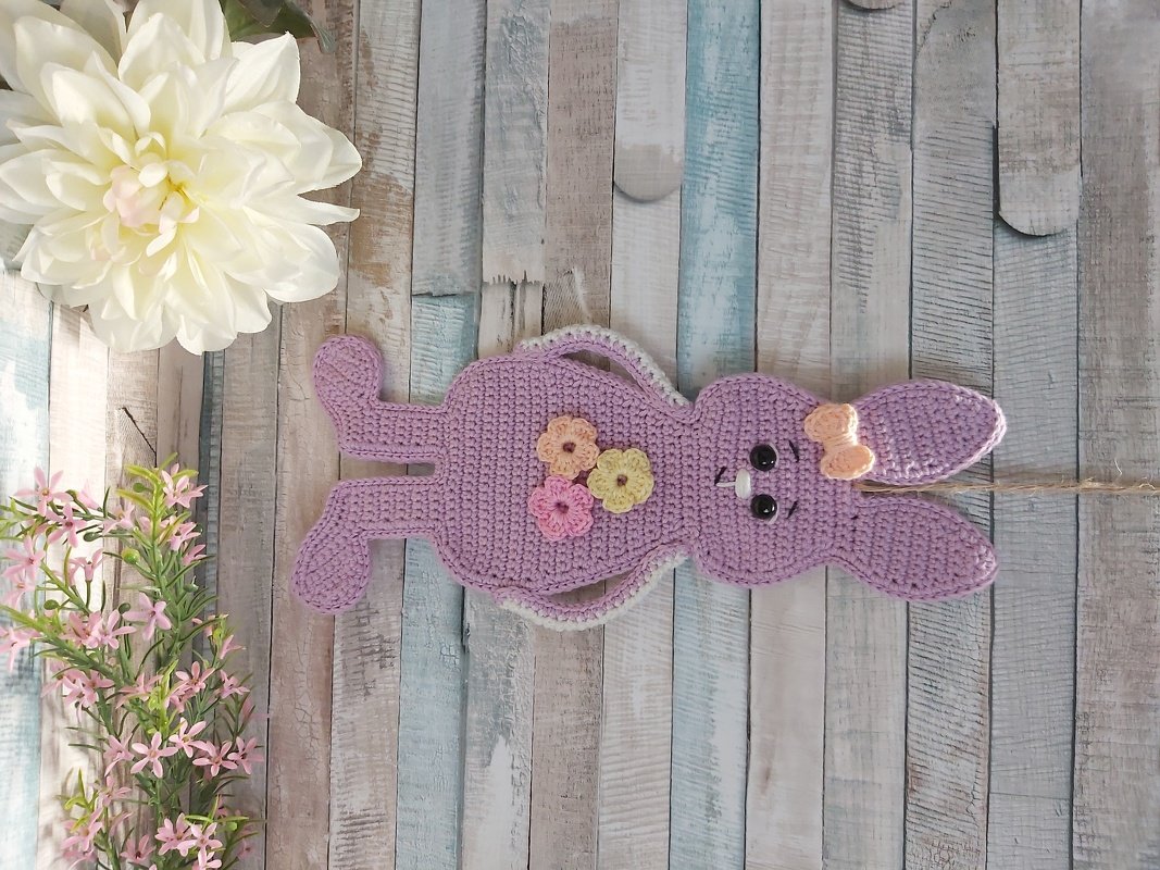 Häkelanleitung "Hasi-Aufhänger" (Wand/Tür/Fensterhänger/ Blumenstecker) - Bild 5