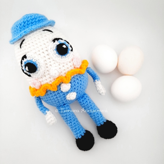 H&auml;kelanleitung Humpty Dumpty Ostern Ternura Amigurumi