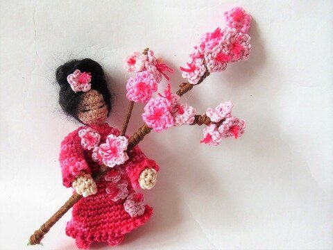 HäkelanleitungBlumenkind Kirschblüte