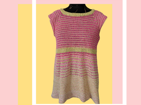 Meiko - Shirt-Tunika-Kleid häkeln in Gr.110-XXXXL