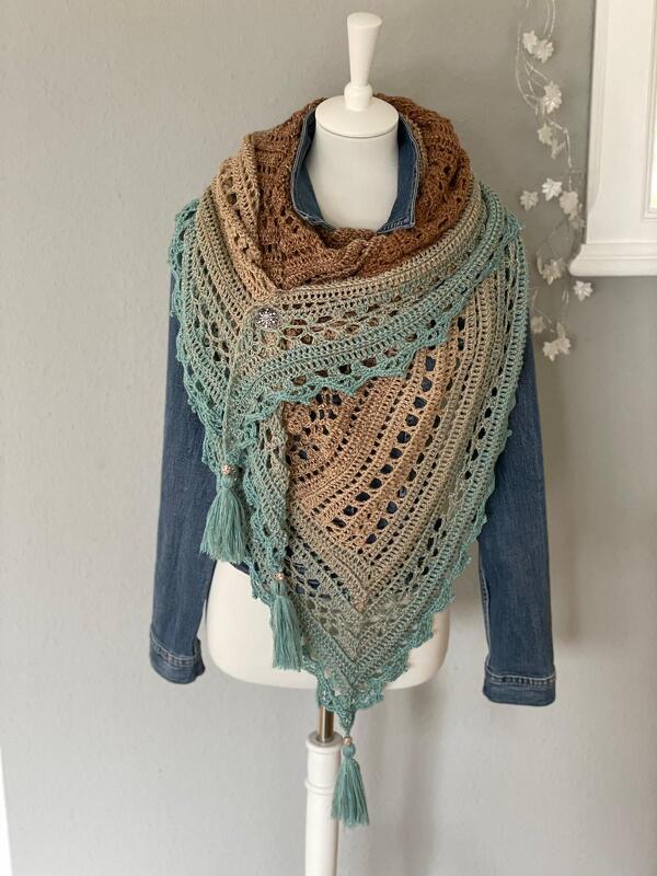 Häkelanleitung Dreieckstuch Adea