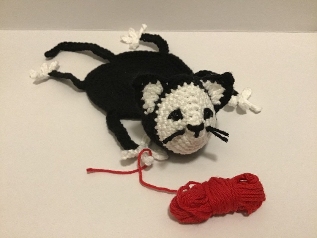 Häkelanleitung Untersetzer Carlo the Cat - Bild 6